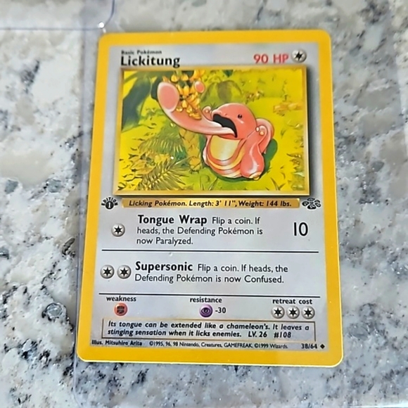 Pokemon First Edition Vintage Jungle Cards (3) Lickitung, Marowak, Nidorina - Picture 5 of 9